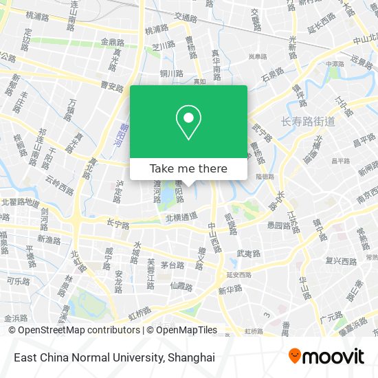 East China Normal University map