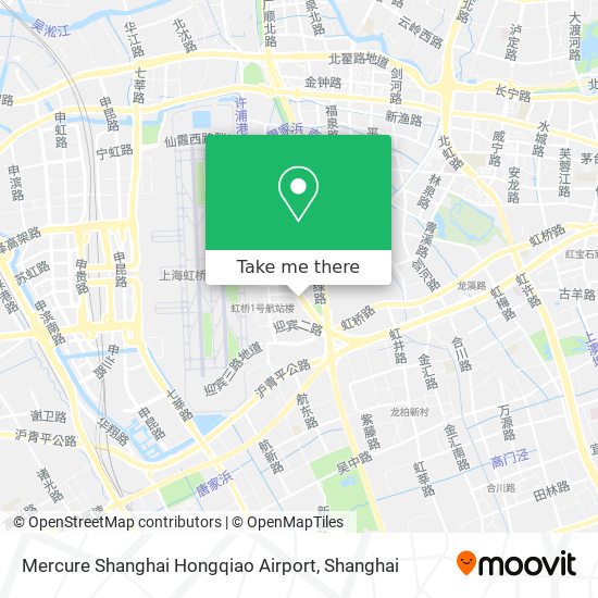 Mercure Shanghai Hongqiao Airport map
