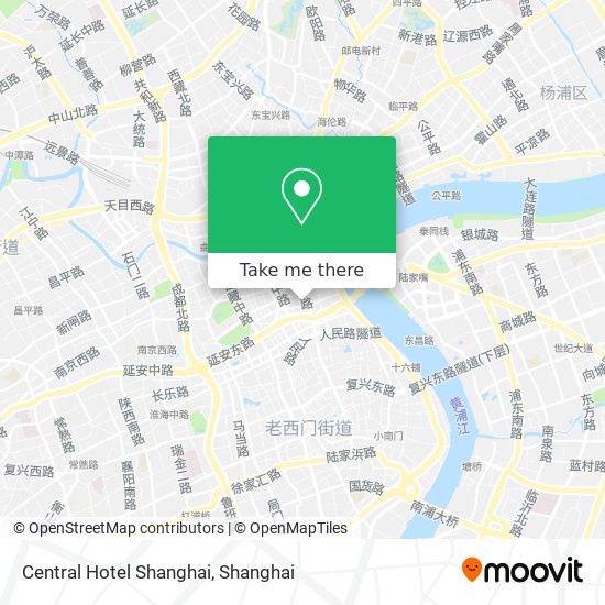 Central Hotel Shanghai map