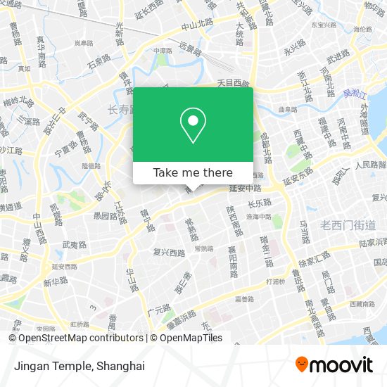 Jingan Temple map
