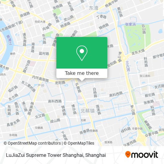 LuJiaZui Supreme Tower Shanghai map