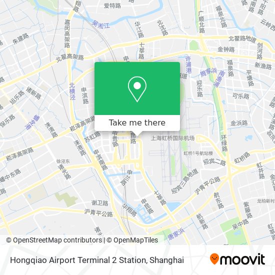 Hongqiao Airport Terminal 2 Station map