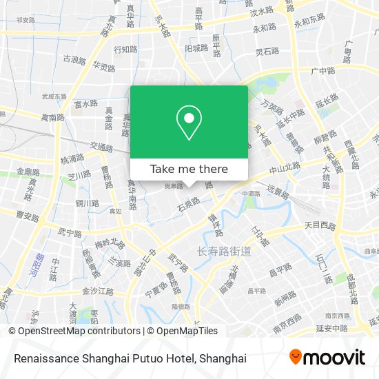 Renaissance Shanghai Putuo Hotel map