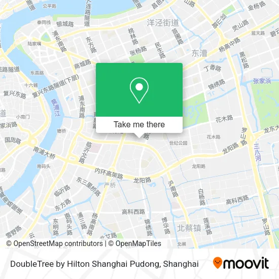 DoubleTree by Hilton Shanghai Pudong map