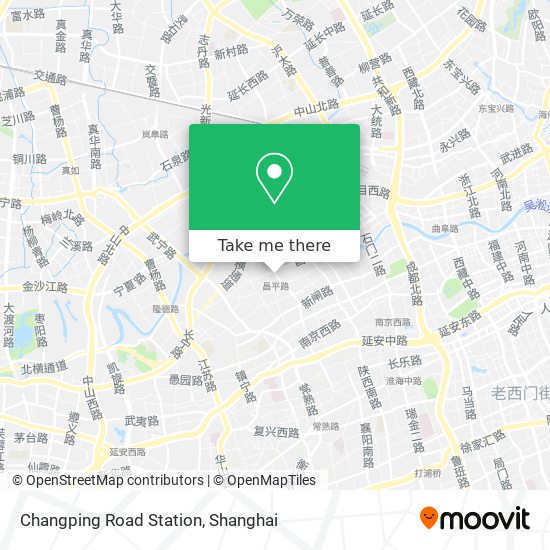 Changping Road Station map