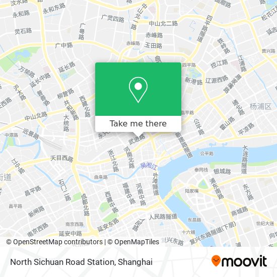 North Sichuan Road Station map