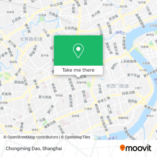 Chongming Dao map