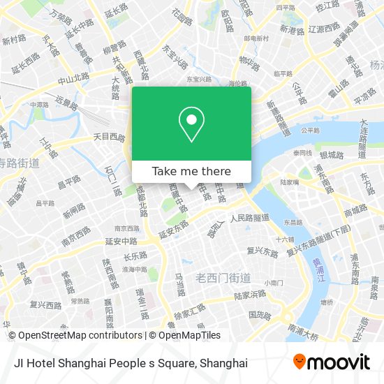 JI Hotel Shanghai People s Square map
