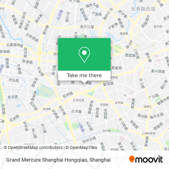 Grand Mercure Shanghai Hongqiao map