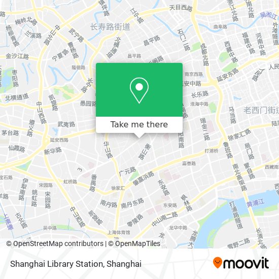 Shanghai Library Station map