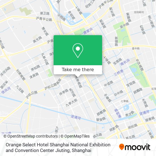 Orange Select Hotel Shanghai National Exhibition and Convention Center Jiuting map
