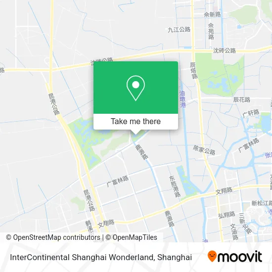InterContinental Shanghai Wonderland map