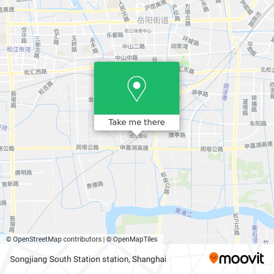 Songjiang South Station station map