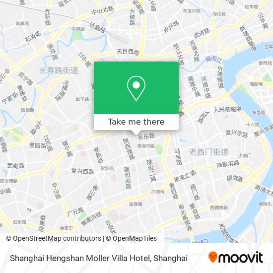 Shanghai Hengshan Moller Villa Hotel map