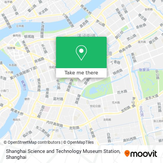 Shanghai Science and Technology Museum Station map
