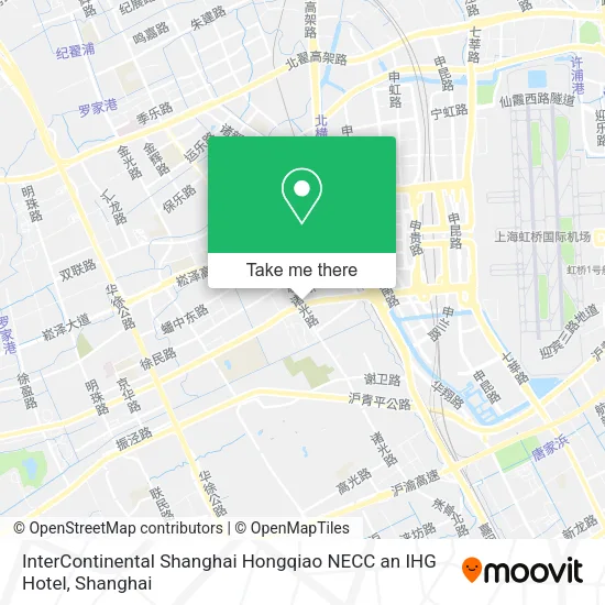 InterContinental Shanghai Hongqiao NECC an IHG Hotel map