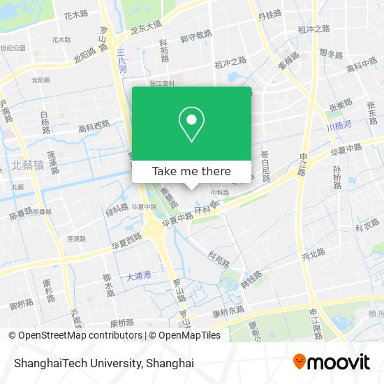 ShanghaiTech University map