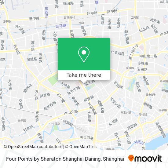 Four Points by Sheraton Shanghai Daning map