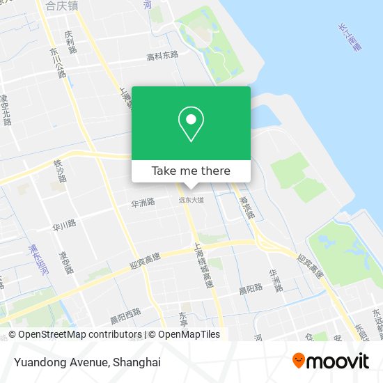 Yuandong Avenue map