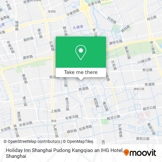 Holiday Inn Shanghai Pudong Kangqiao an IHG Hotel map