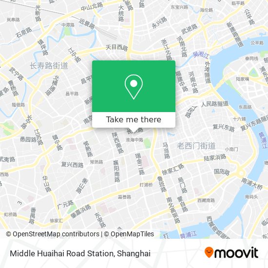Middle Huaihai Road Station map
