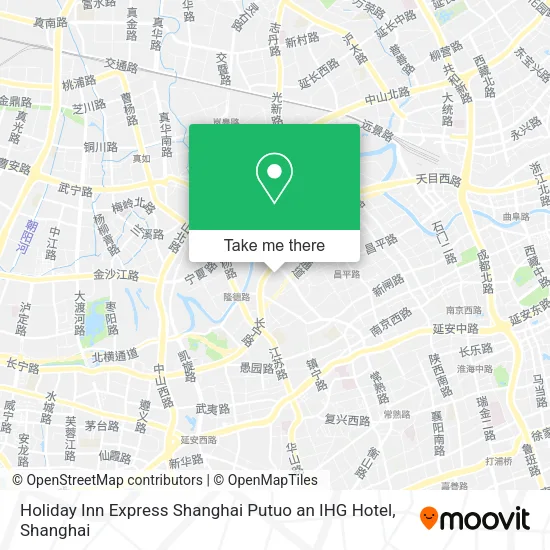 Holiday Inn Express Shanghai Putuo an IHG Hotel map