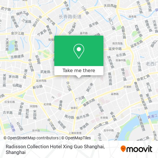 Radisson Collection Hotel Xing Guo Shanghai map