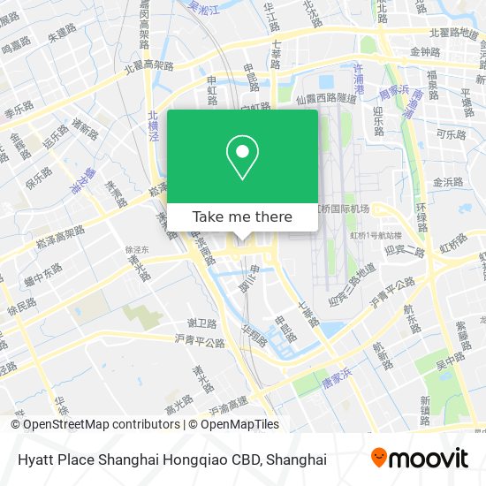 Hyatt Place Shanghai Hongqiao CBD map