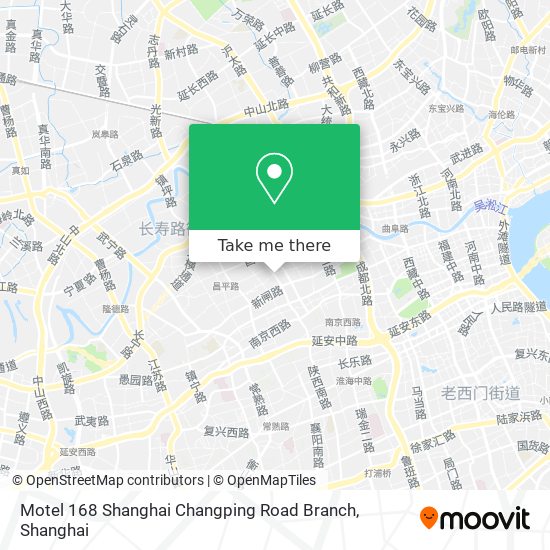 Motel 168 Shanghai Changping Road Branch map