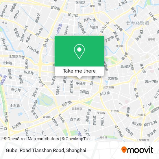 Gubei Road Tianshan Road map