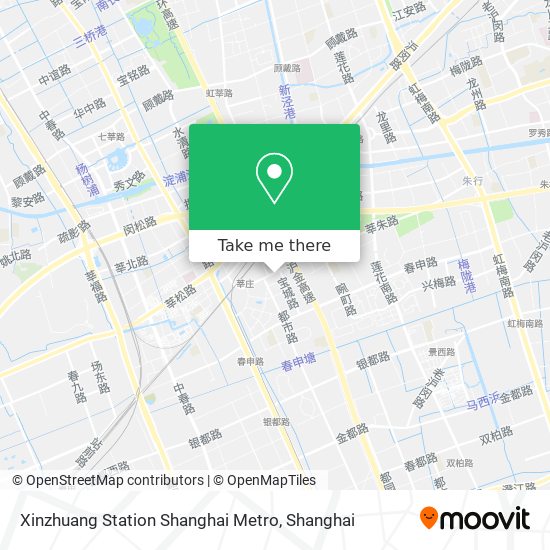 Xinzhuang Station Shanghai Metro map