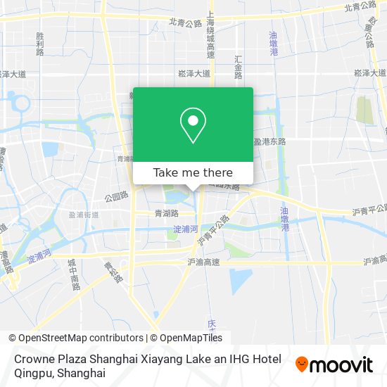 Crowne Plaza Shanghai Xiayang Lake an IHG Hotel Qingpu map