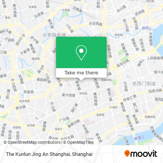 The Kunlun Jing An Shanghai map
