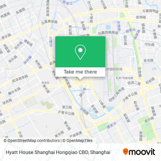 Hyatt House Shanghai Hongqiao CBD map