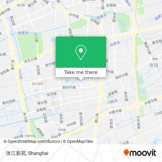 张江新苑 map