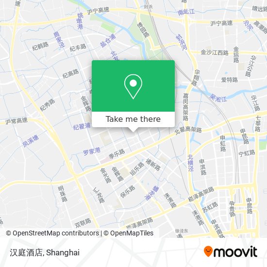 汉庭酒店 map