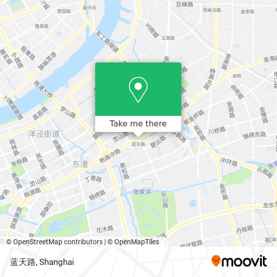 蓝天路 map