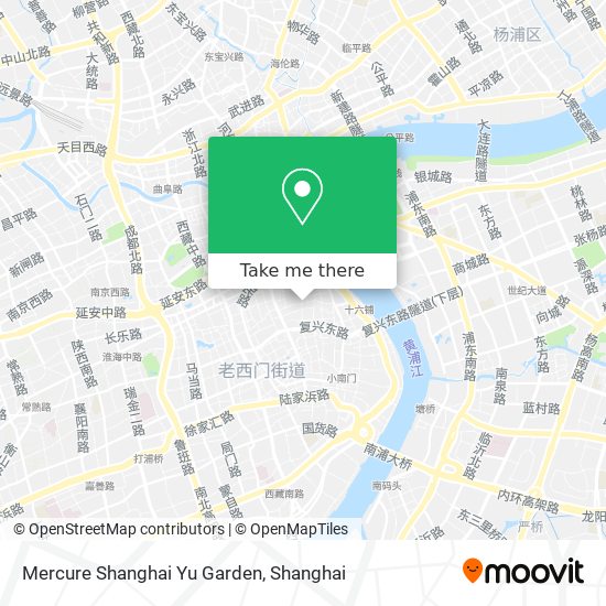 Mercure Shanghai Yu Garden map