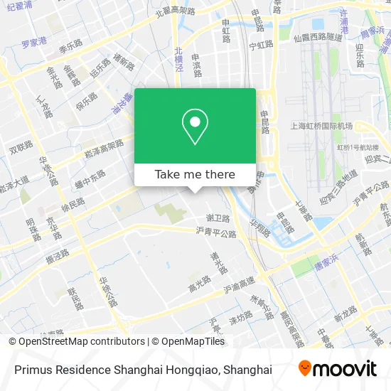 Primus Residence Shanghai Hongqiao map