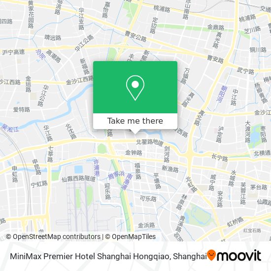 MiniMax Premier Hotel Shanghai Hongqiao map
