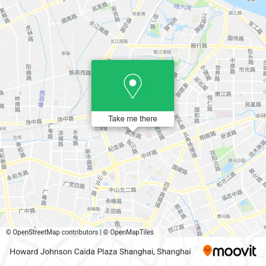 Howard Johnson Caida Plaza Shanghai map