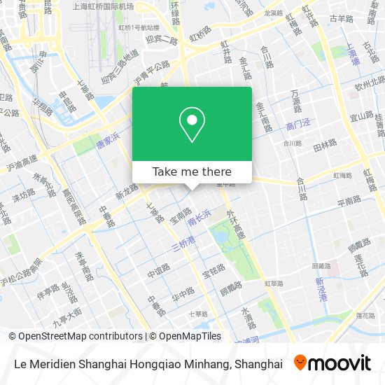 Le Meridien Shanghai Hongqiao Minhang map