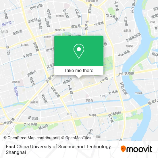 East China University of Science and Technology map