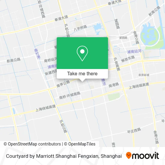 Courtyard by Marriott Shanghai Fengxian map