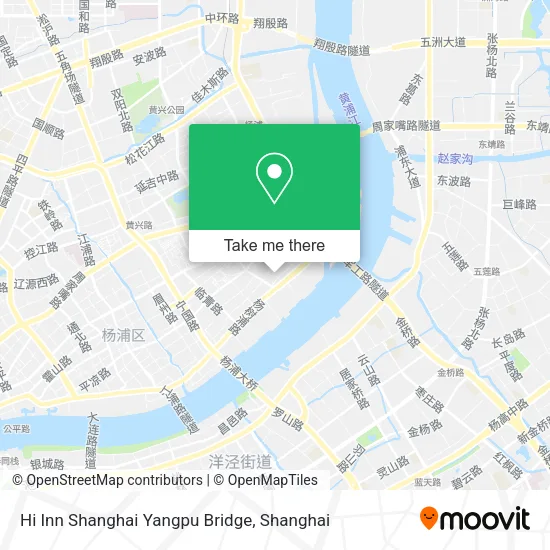 Hi Inn Shanghai Yangpu Bridge map