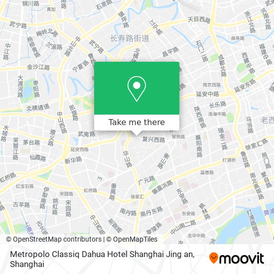 Metropolo Classiq Dahua Hotel Shanghai Jing an map
