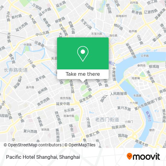 Pacific Hotel Shanghai map