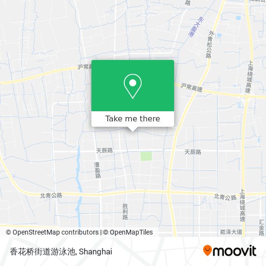 香花桥街道游泳池 map