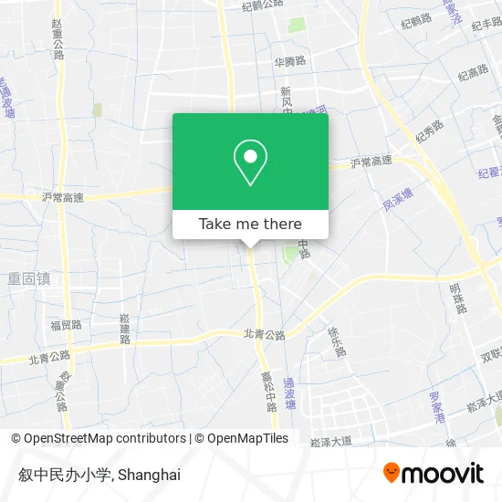 叙中民办小学 map
