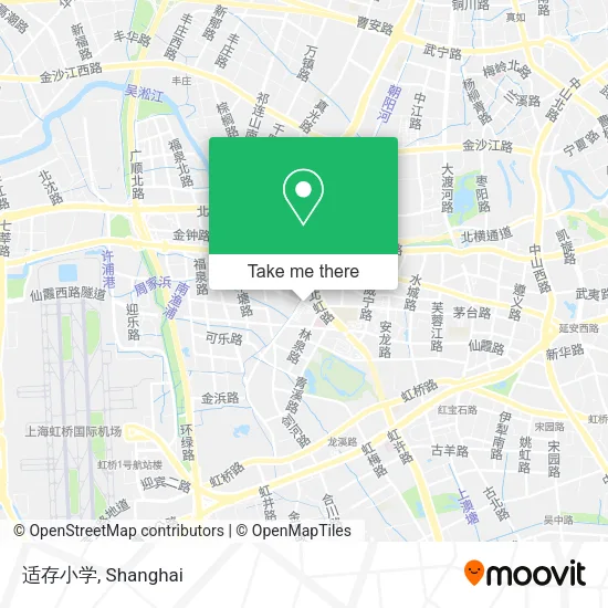 适存小学 map
